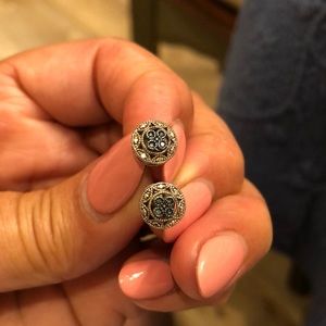 Denim Blue Brighton Post Earrings